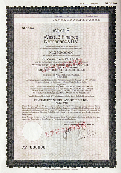 WestLB Finance Netherlands B.V. 1993